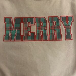 Festive 'MERRY' Holiday Sweatshirt